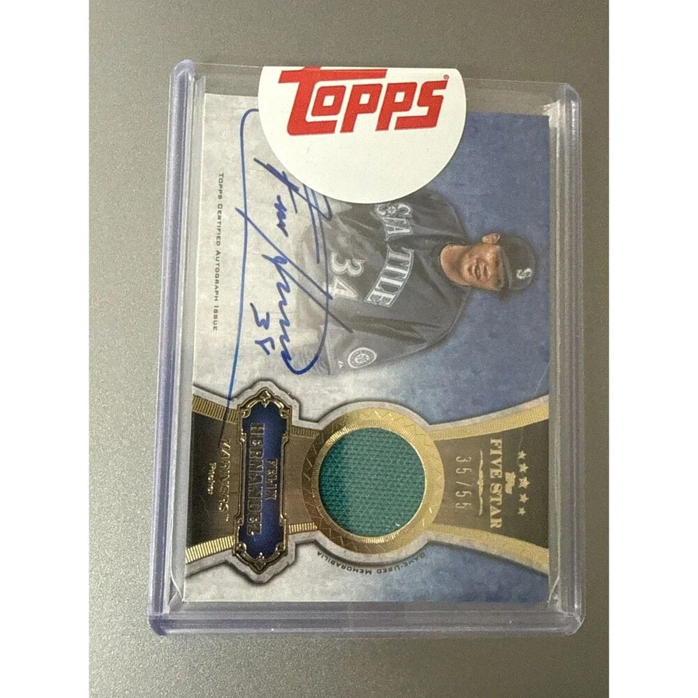 2012 Topps Five Star Autographed Relics Felix Hernandez #FSAR-FH Gold /55